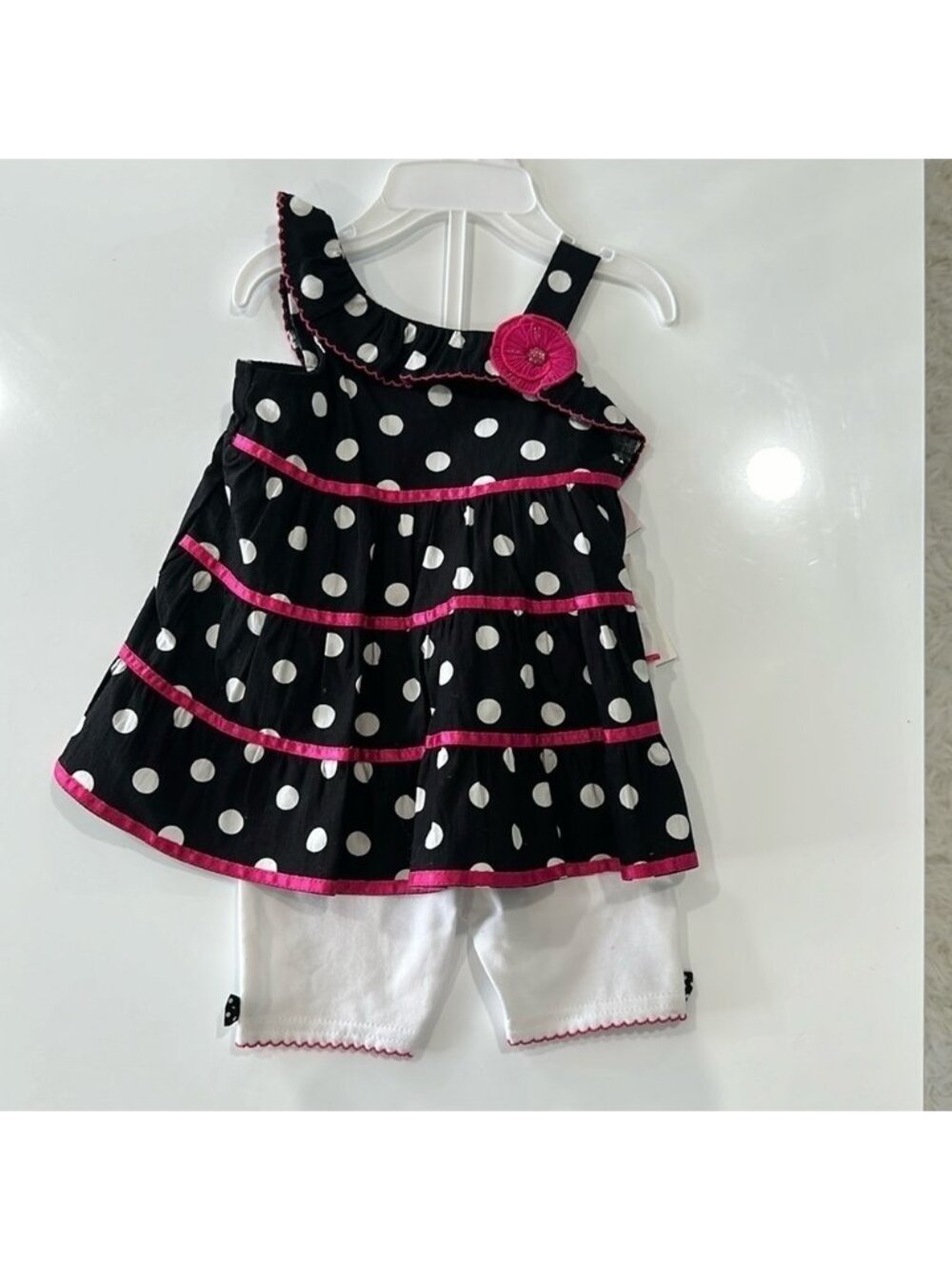 Polka dot matching set